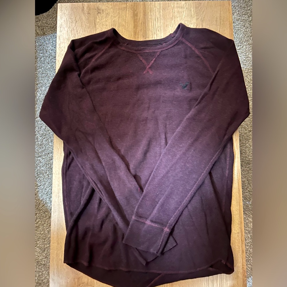 AMERICAN EAGLE LEGEND DARK RED LONG SLEEVE